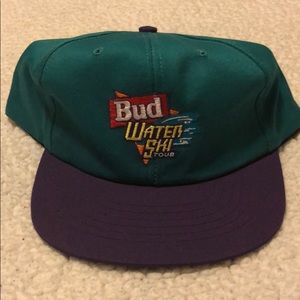 Vintage 90s Bud Lite Bud Water SkiTour hat retro